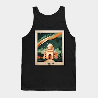 Ludhiana India Starry Night Vintage Tourism Travel Tank Top